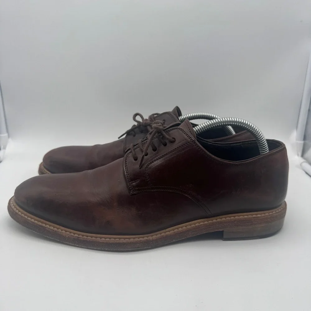 Crosby Square Stevens Brown Leather Dress Shoes Oxfords‎ Mens Size 9.5